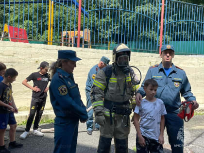 В детском санатории «Тамиск» сотрудники чрезвычайного ведомства провели тренировочную эвакуацию