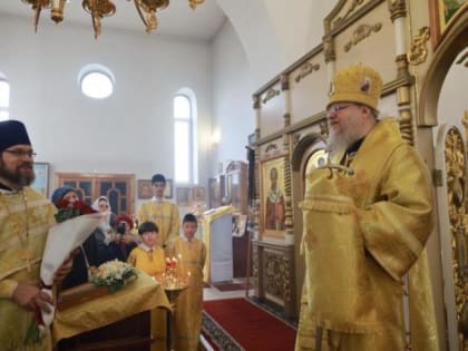 В Неделю о мытаре и фарисее архиепископ Герасим совершил Литургию в Александро-Невском храме станицы Архонской