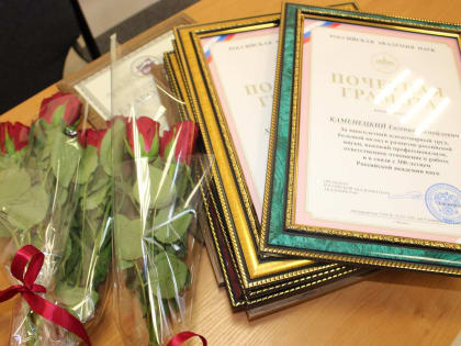 В преддверии Нового 2025 года директор ВНЦ РАН вручил дипломы и благодарственные письма лучшим сотрудникам институтов-филиалов
