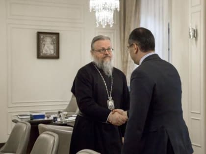 Владыка Герасим встретился с ректором СОГУ Аланом Огоевым