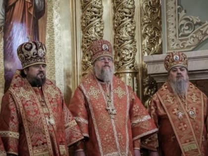 Архиепископ Герасим принял участие в Божественной литургии в Казанском соборе Ставрополя