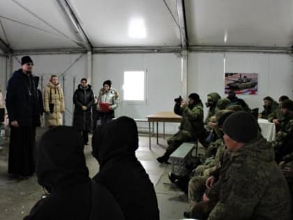 23 февраля по благословению Архиепископа Владикавказского и Аланского Герасима на военном полигоне с. Тарское состоялся концерт духовной музыки