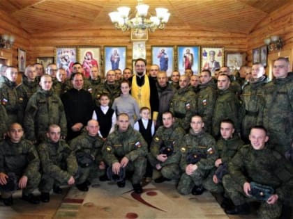 праздничный молебен в мотострелковой дивизии