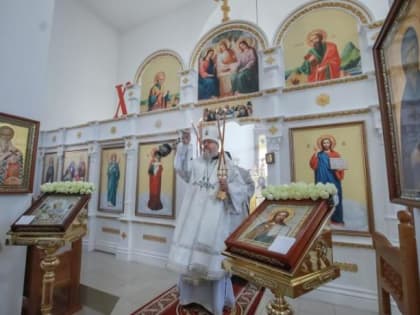 Архиепископ Герасим совершил Литургию в храме Рождества Христова в с. Кобан