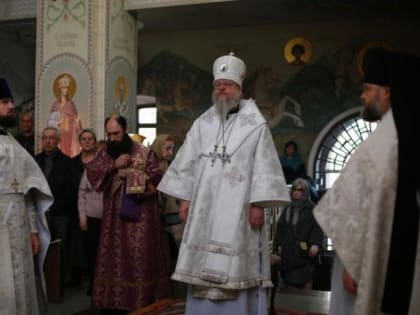 В СУББОТУ 2-Ю ВЕЛИКОГО ПОСТА АРХИЕПИСКОП ГЕРАСИМ СОВЕРШИЛ ЛИТУРГИЮ В ХРАМЕ СВЯТОГО КНЯЗЯ ВЛАДИМИРА
