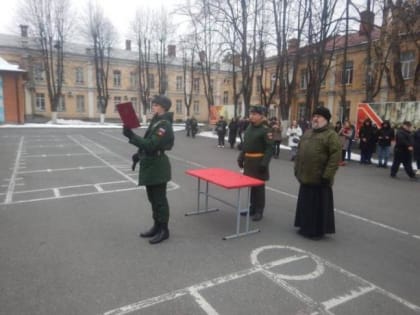 Присяга в отдельном батальоне РЭБ 58 армии