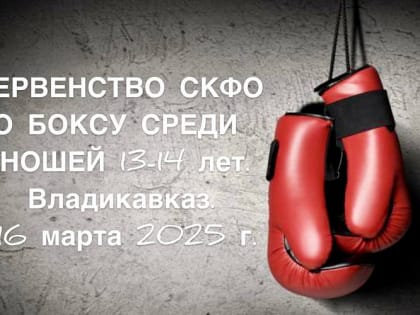 Первенство СКФО по боксу среди юношей 13-14 лет пройдёт во Владикавказе