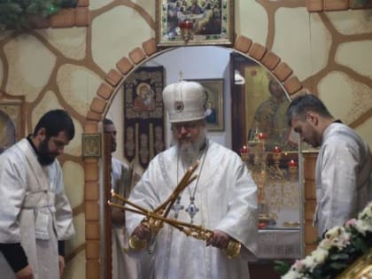 В праздник Обрезания Господня архиепископ Герасим совершил Литургию в храме святого Иоанна Воина