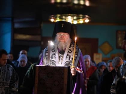 В среду 1-й седмицы Великого поста архиепископ Герасим возглавил великое повечерие в храме на Осетинской горке