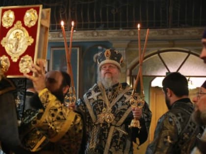 В пятницу 1-й седмицы Великого поста архиепископ Герасим возглавил Литургию Преждеосвященных Даров в Покровской церкви