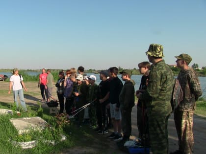Казачата станицы Луковской стали участниками открытых соревнований по рыбной ловле