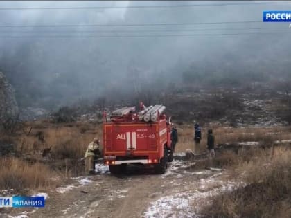 Причиной возгорания сухостоя в Алагирском районе стал человеческий фактор