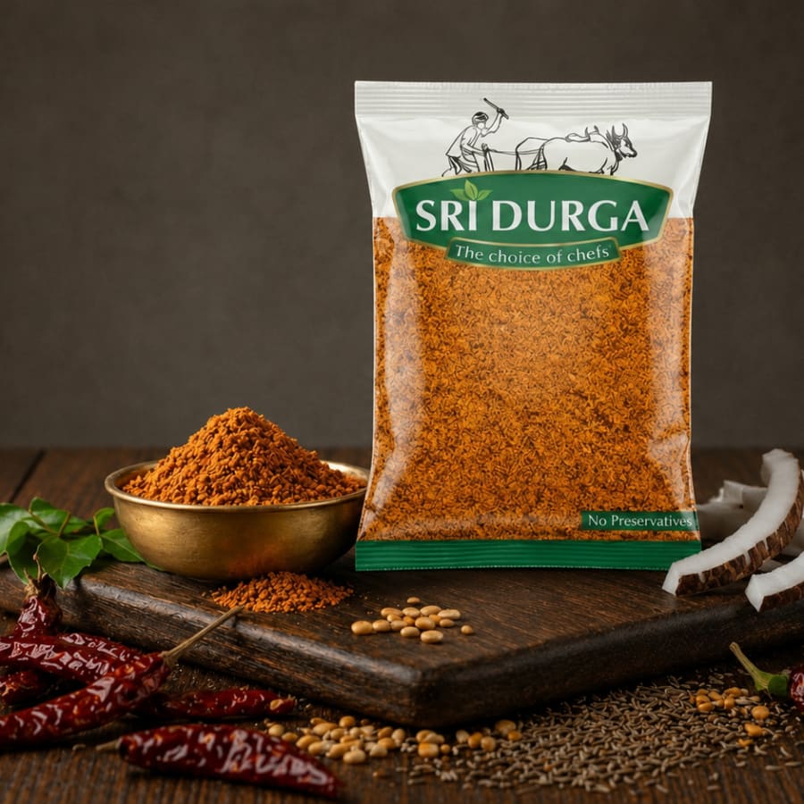 Kobbari Karam Powder (35g) — Sri Durga Foods