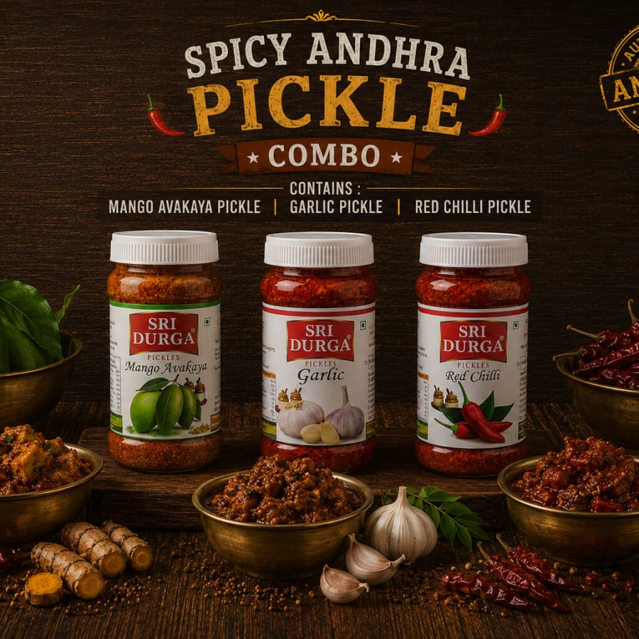 Spicy Andhra Pickle Combo — Sri Durga Foods