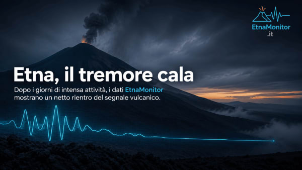Etna, il segnale cambia: il tremore crolla dopo i giorni della cenere