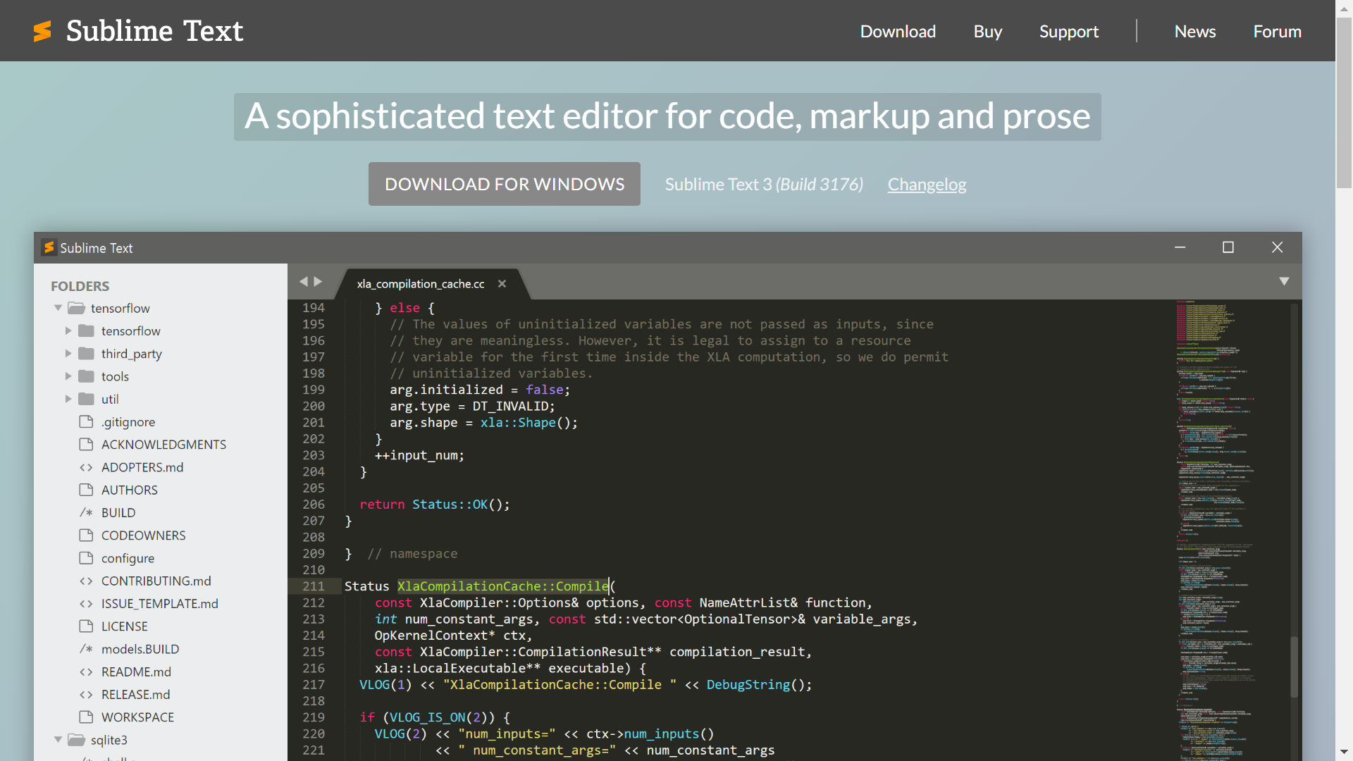 官网界面，点击 "DOWNLOAD FOR WINDOWS"下载