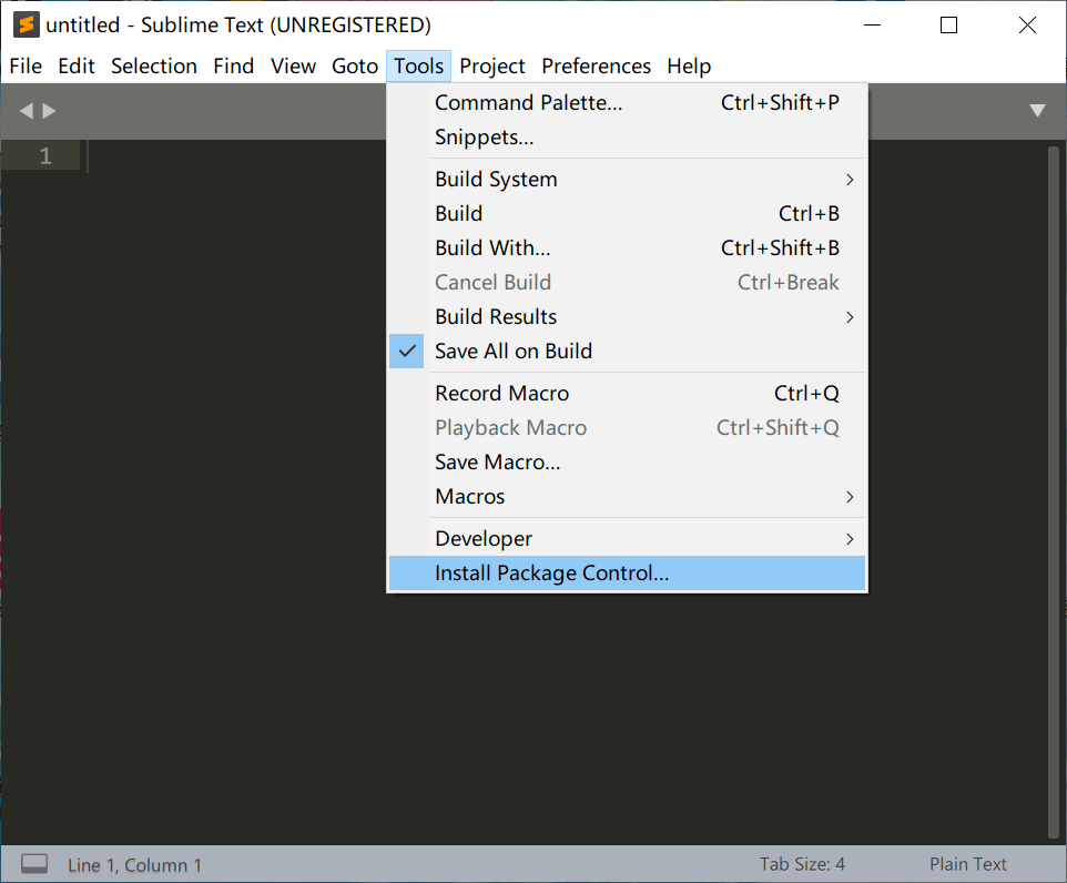 install package control