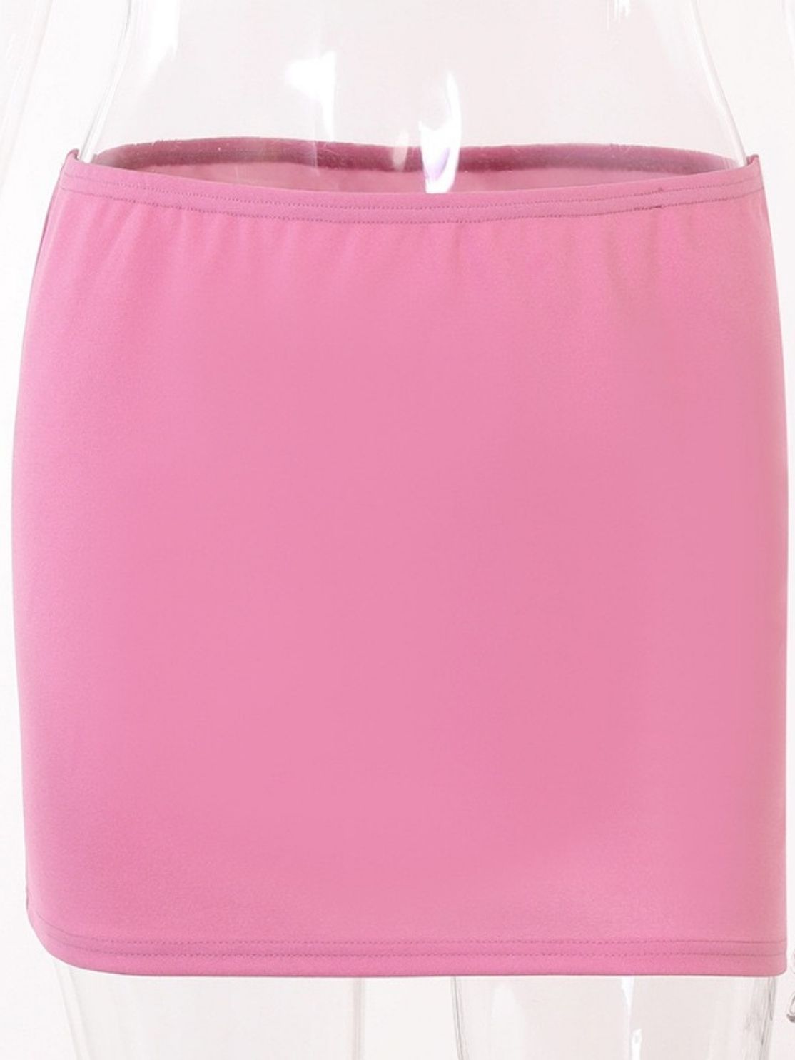 Black Pink Top & Skirt Set 