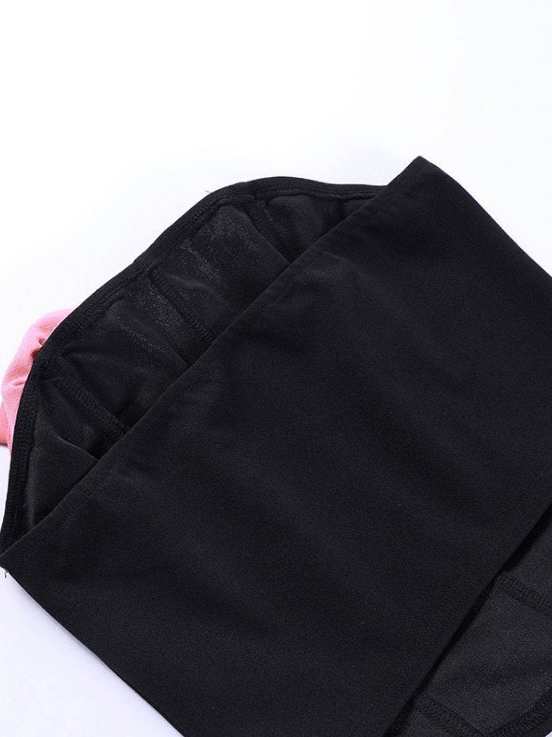 Black Pink Top & Skirt Set 