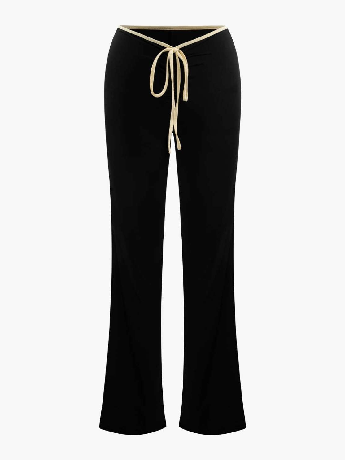 Short-sleeved Square Collar T-shirt Slim Fit Low Waist Trousers Suit