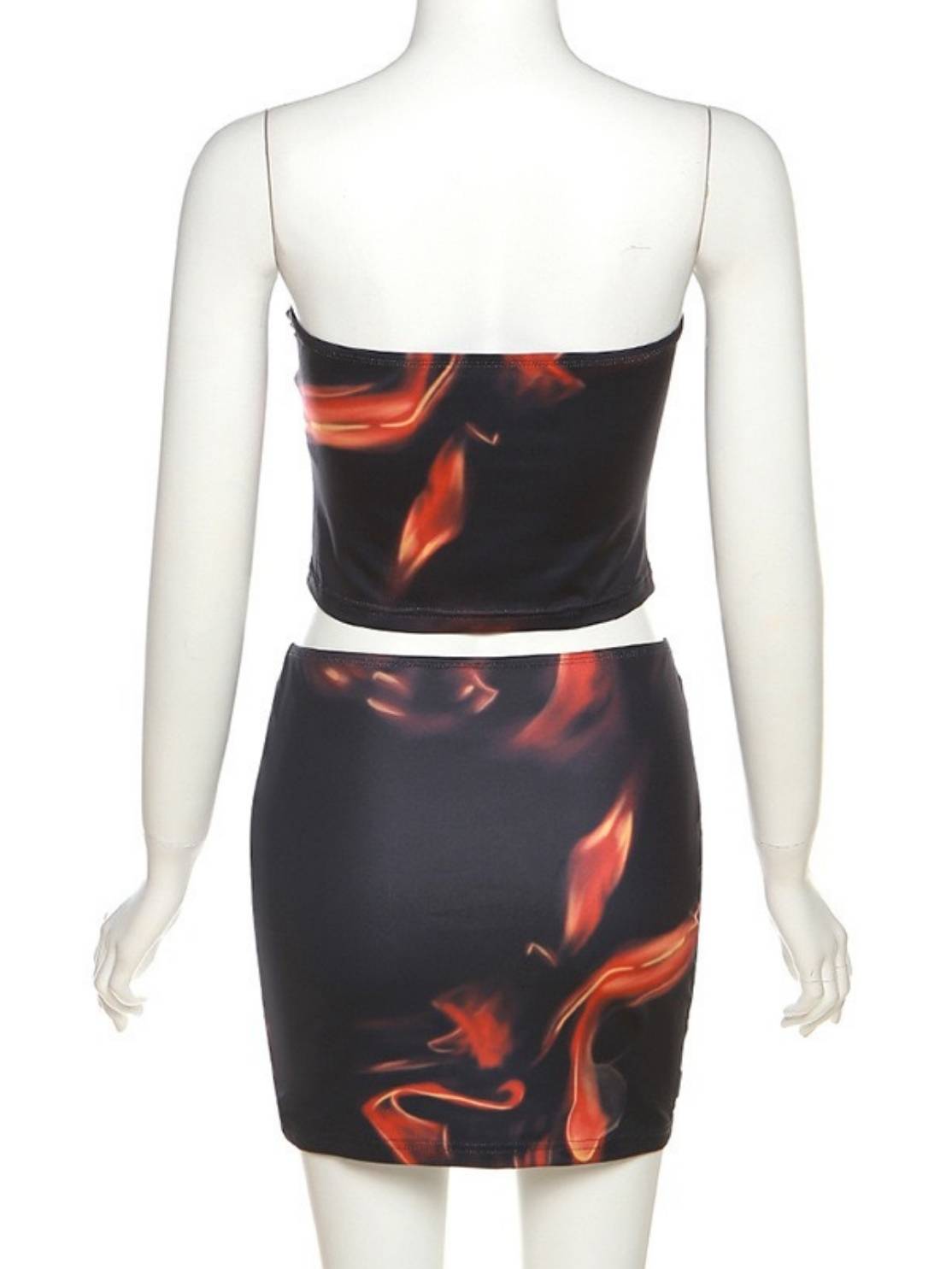 Wrapped Chest Vest & Skirt Suit