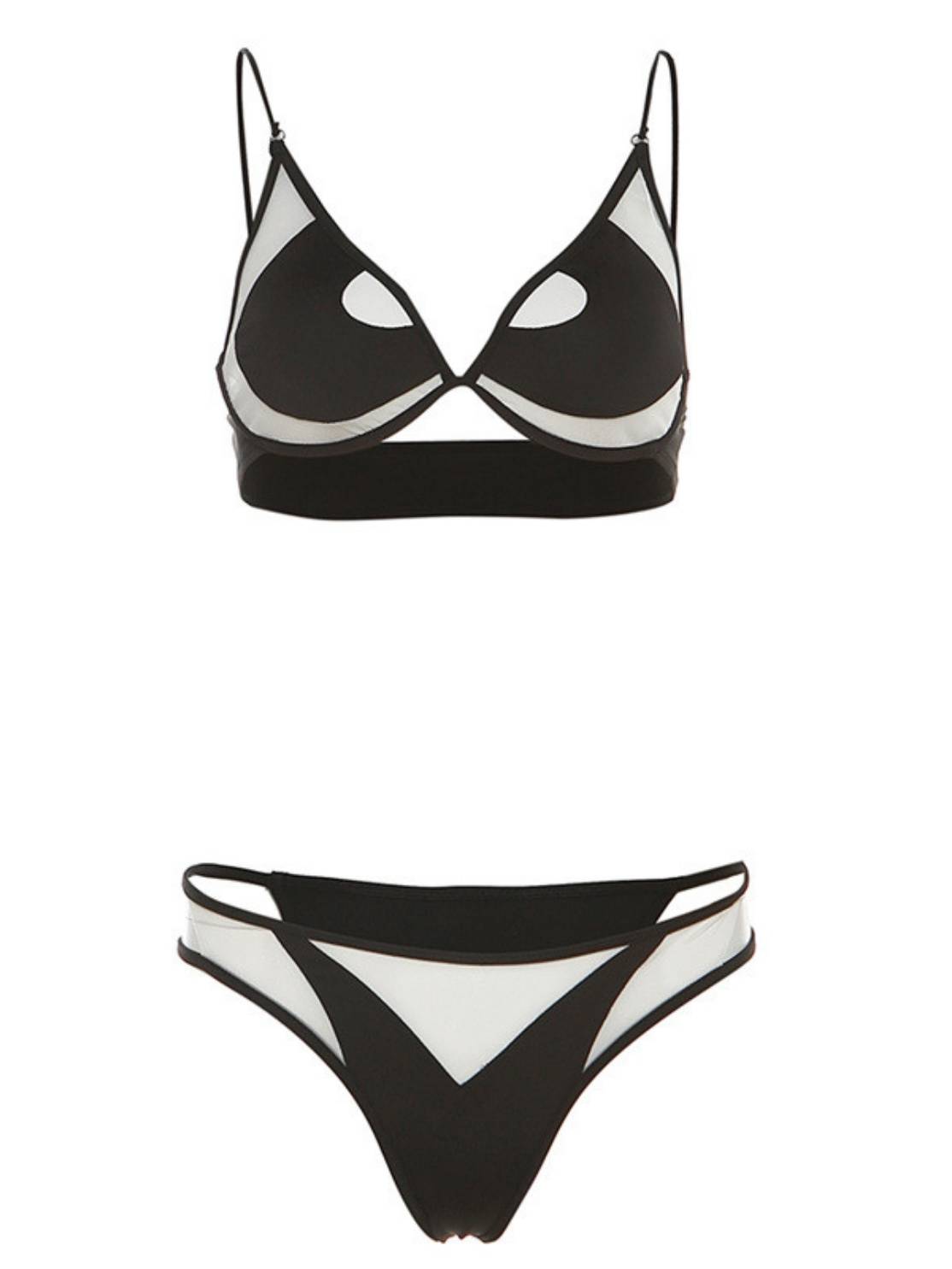 Straps Two Piece Bikini Set