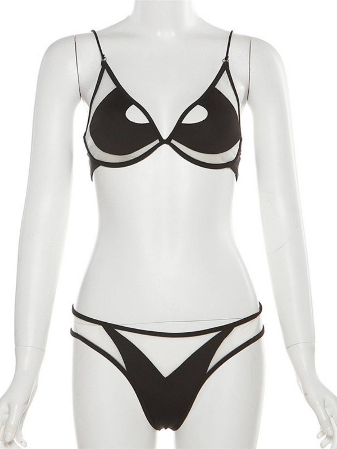 Straps Two Piece Bikini Set