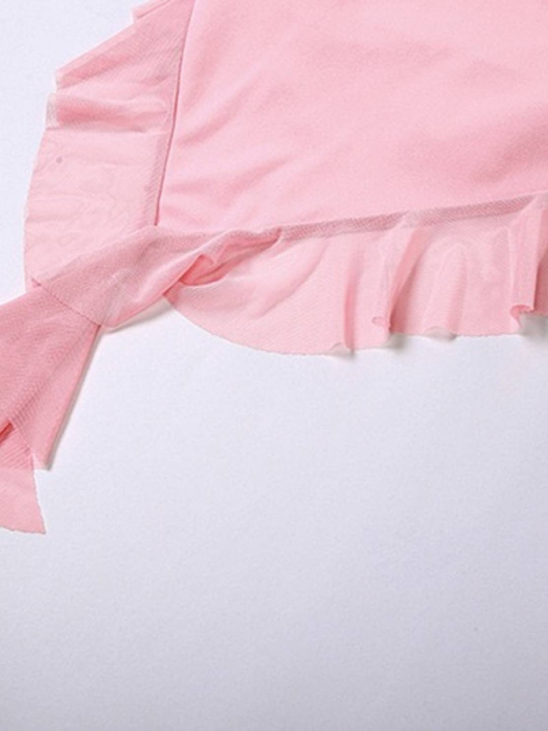 Neckline T-Shirt Slim Fit Hip Skirt Set