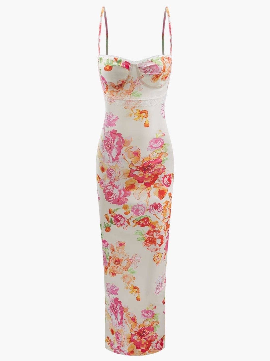 Floral Print Maxi Dress