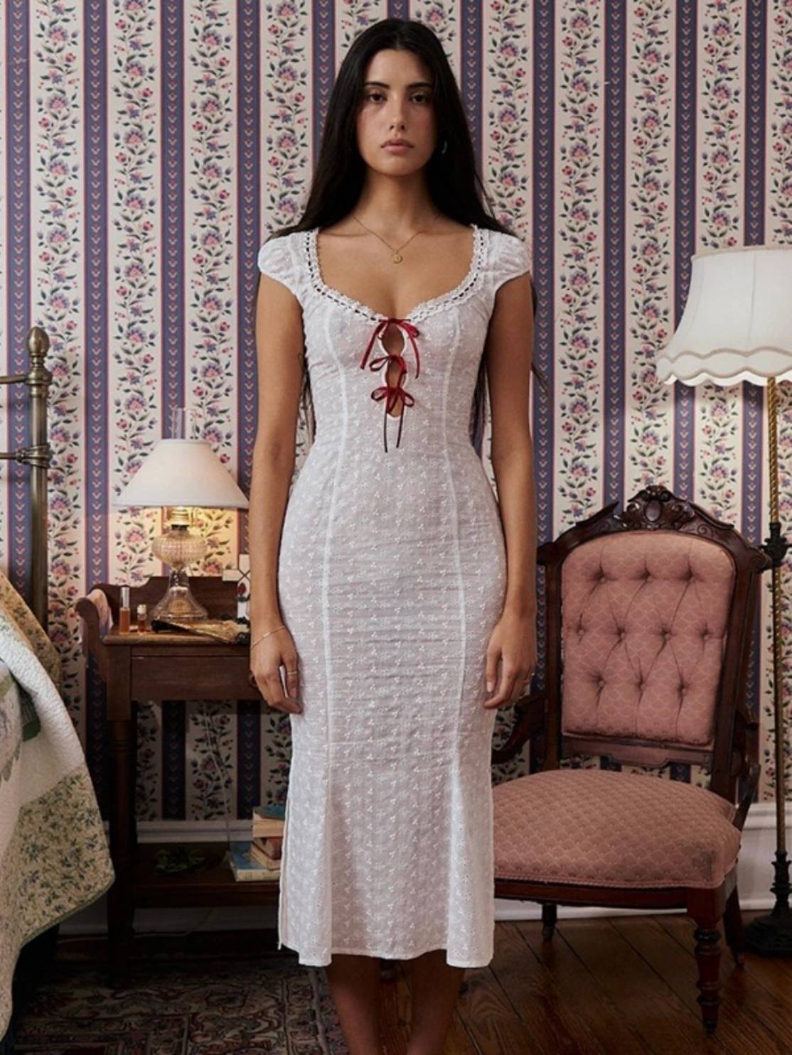 Lace Style Mid Dress