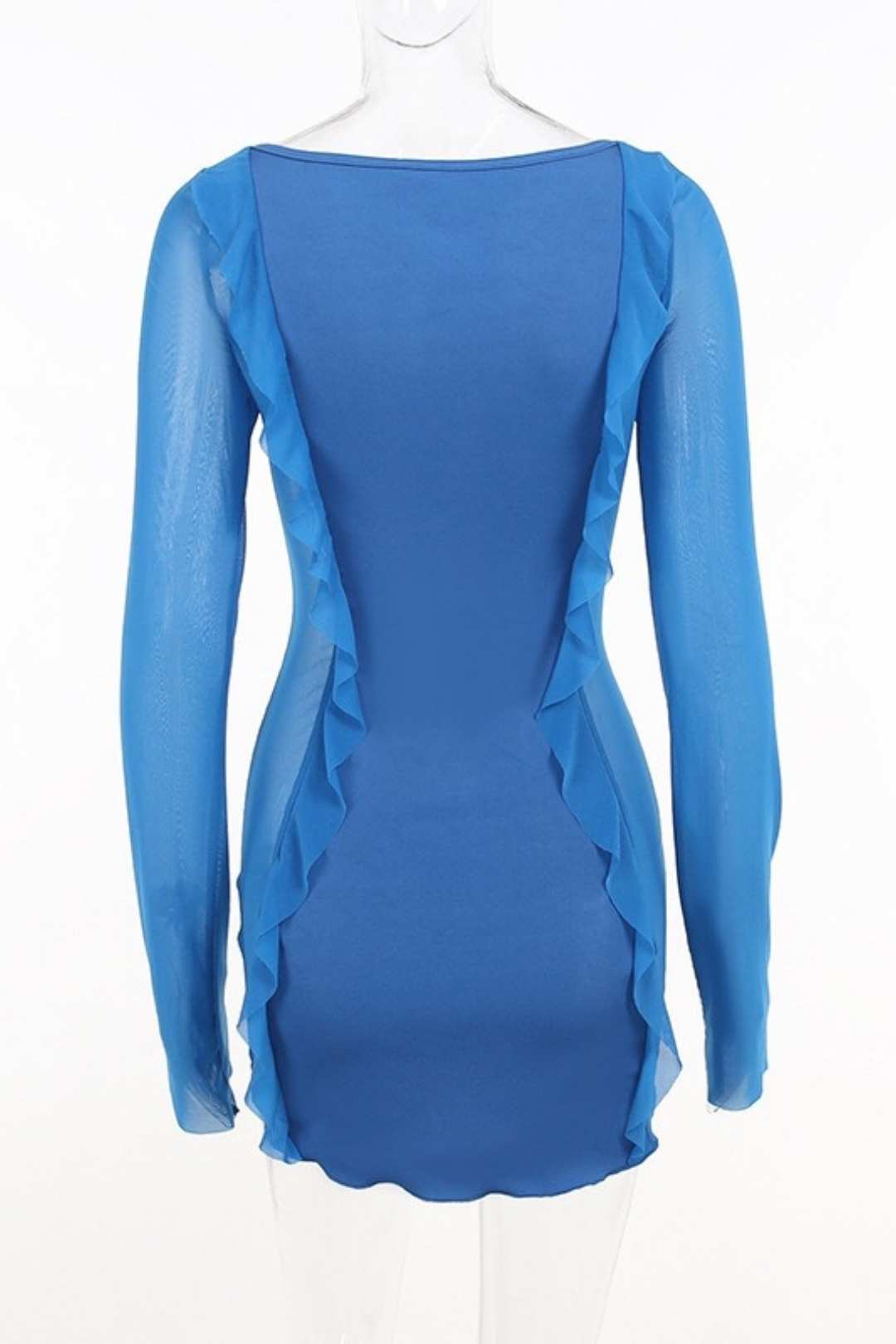 Summer New Hot Girl Slim Long-sleeved Dress