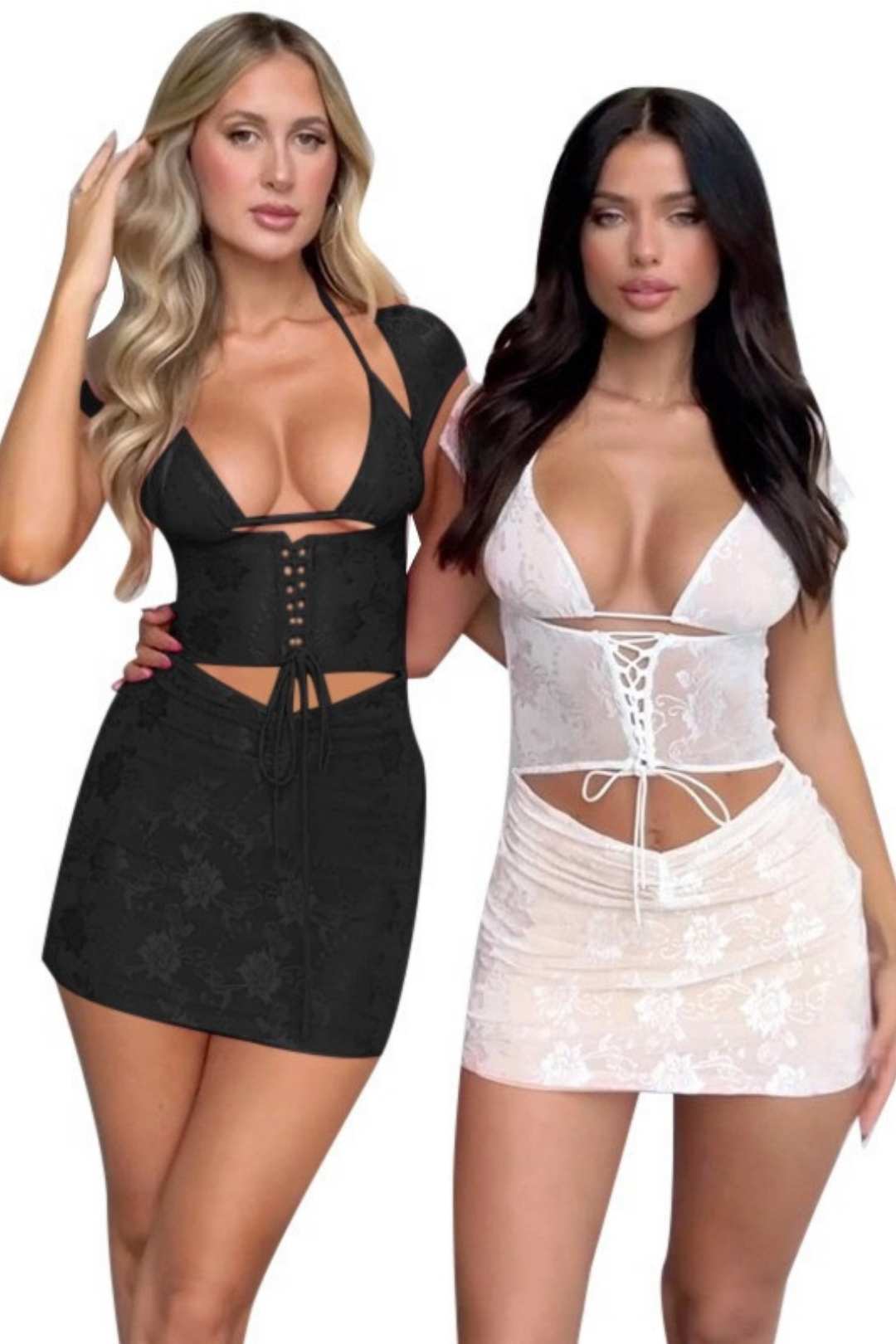 Hot Girls Waist Slimming Breast Sexy Lace