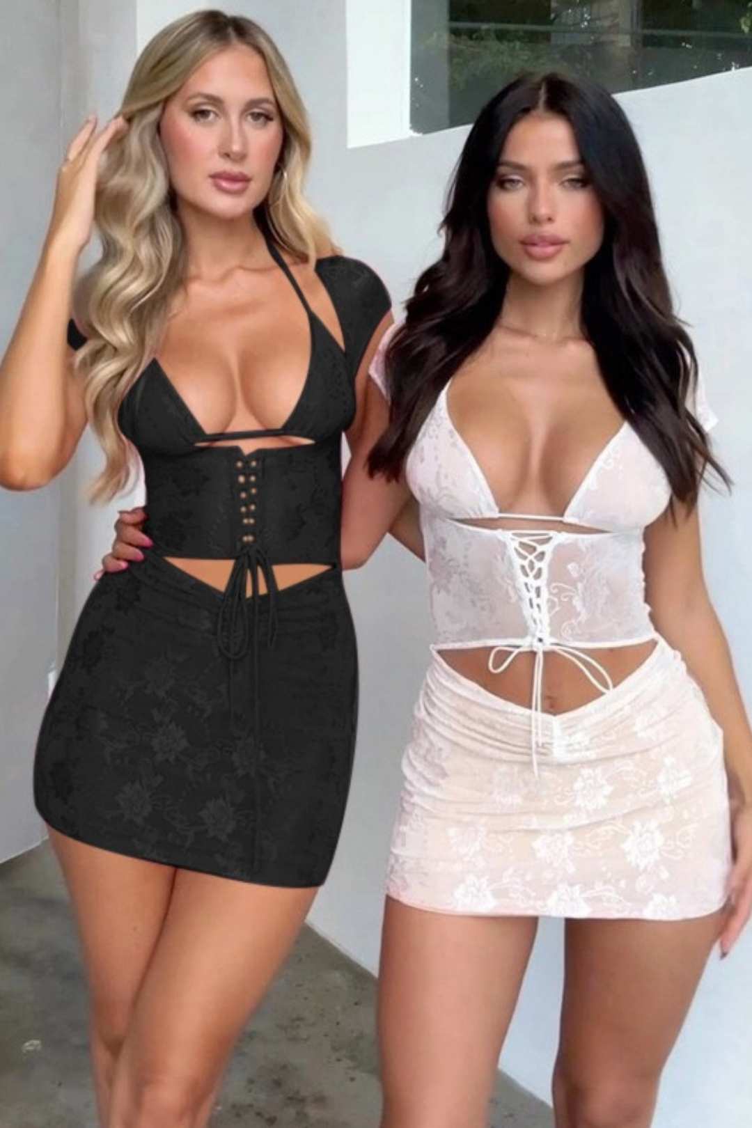 Hot Girls Waist Slimming Breast Sexy Lace