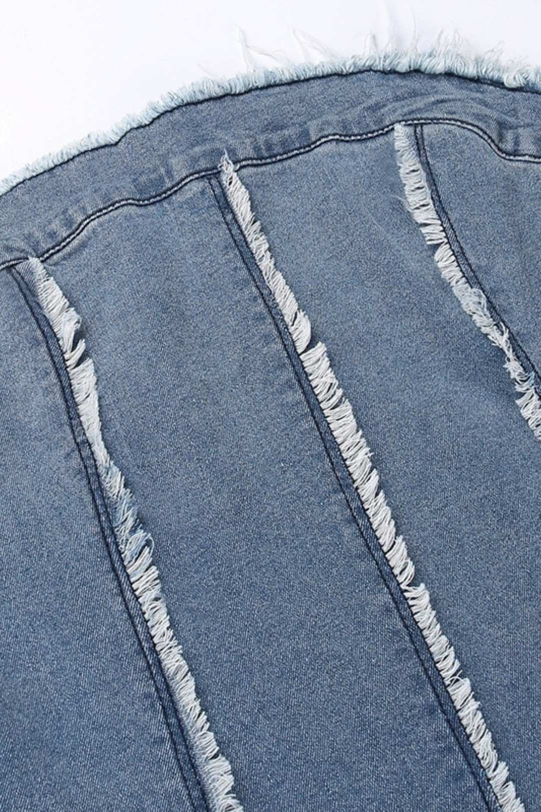 Sexy Slim Fit Ripped Top Denim Tube Top Hip Dress