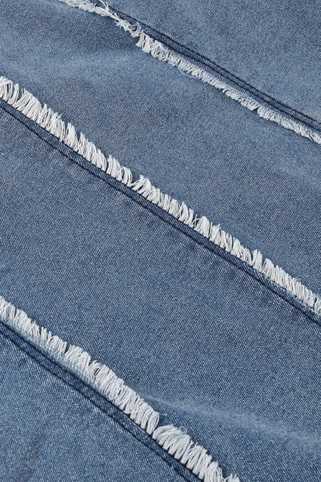 Sexy Slim Fit Ripped Top Denim Tube Top Hip Dress