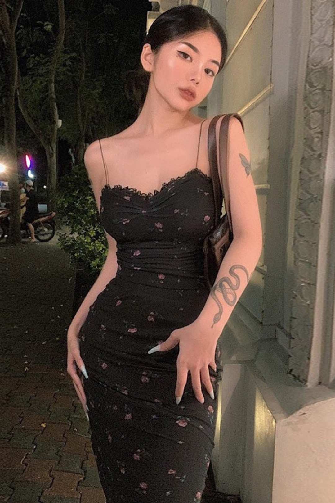 Suspender Pure Desire Printed Dress