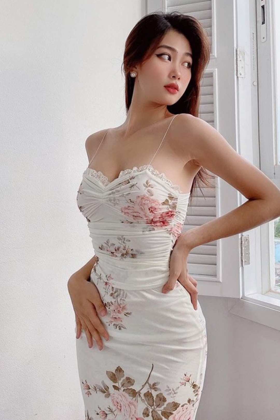 Suspender Pure Desire Printed Dress