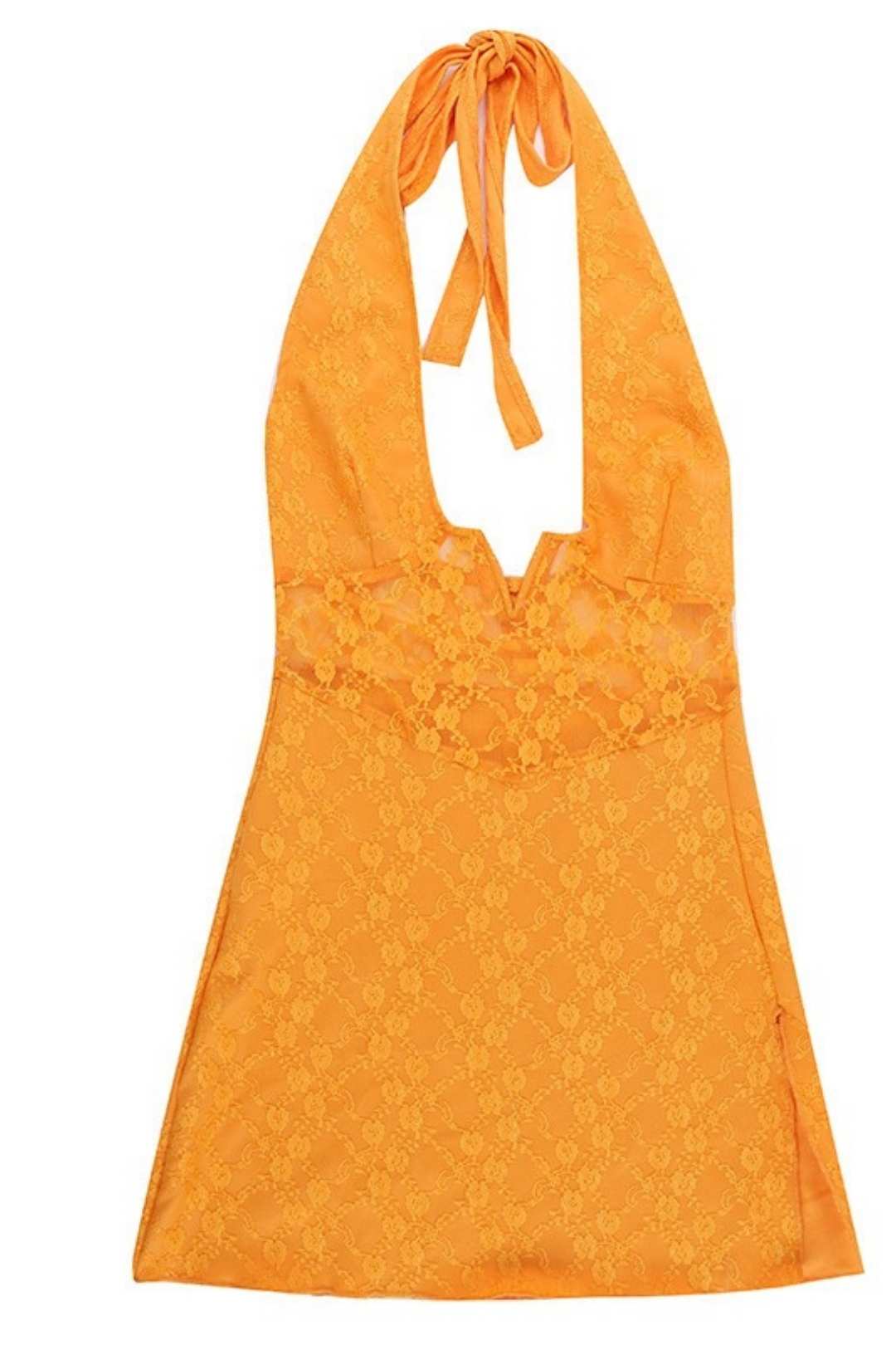 Style Sexy Slim Lace V-neck Split Dress