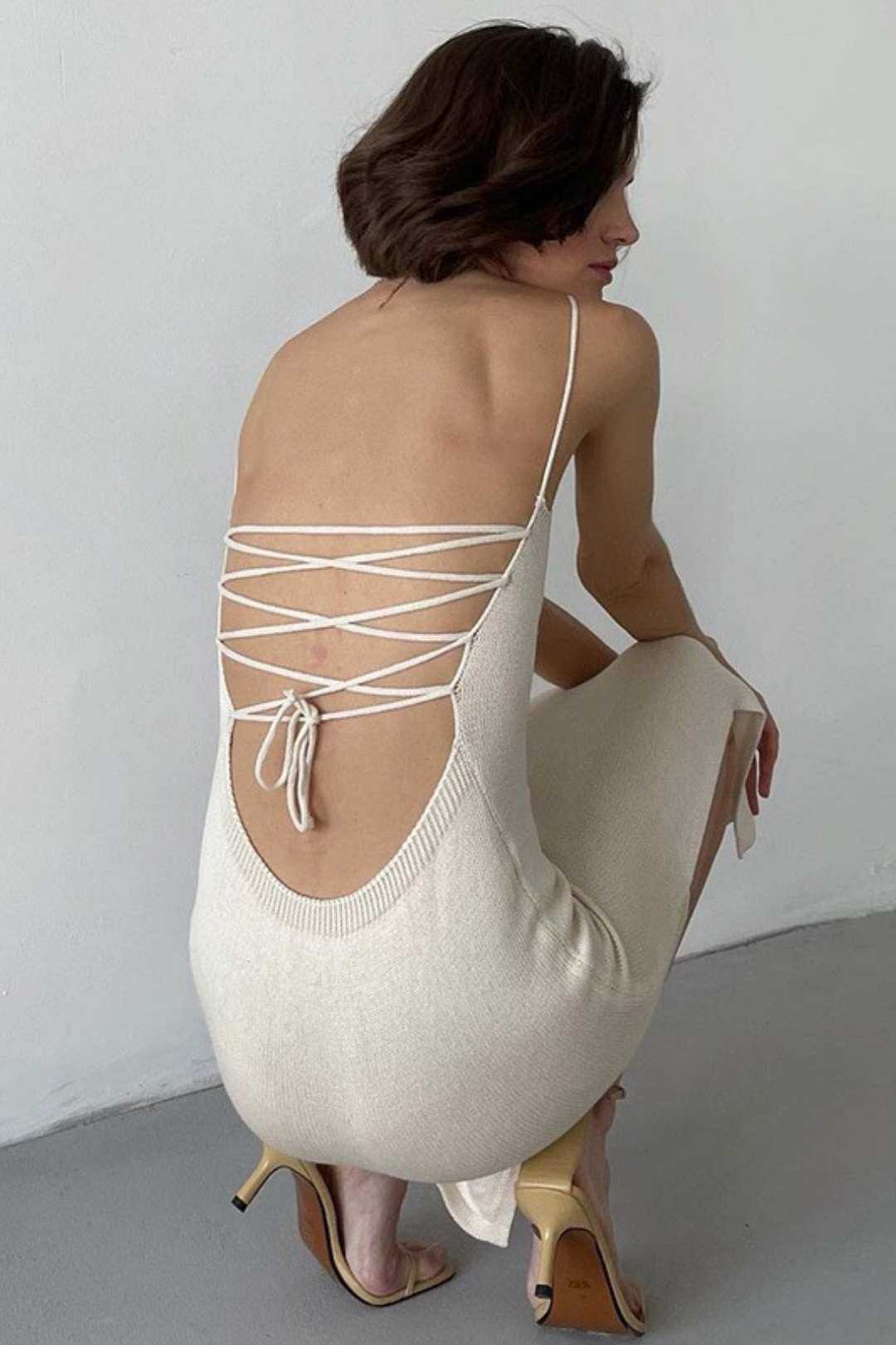 Temperament Slim Solid Color Long Skirt