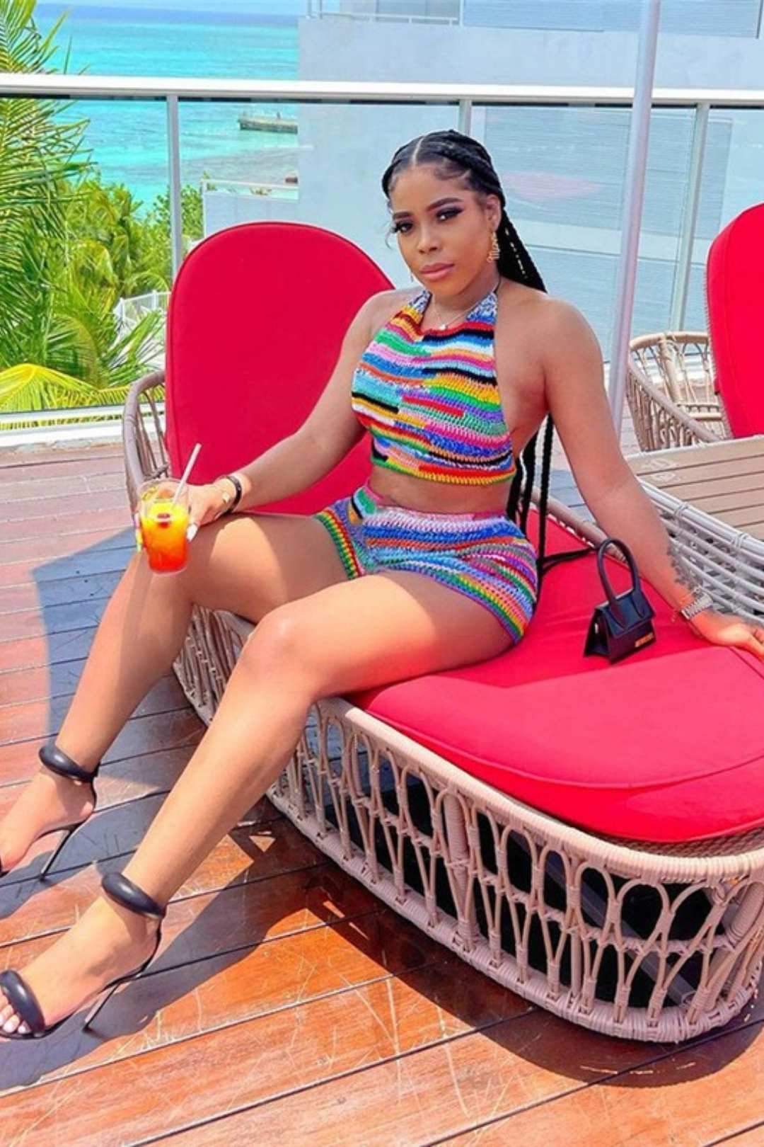 High Waist Bag Hip Straight Tights Suit