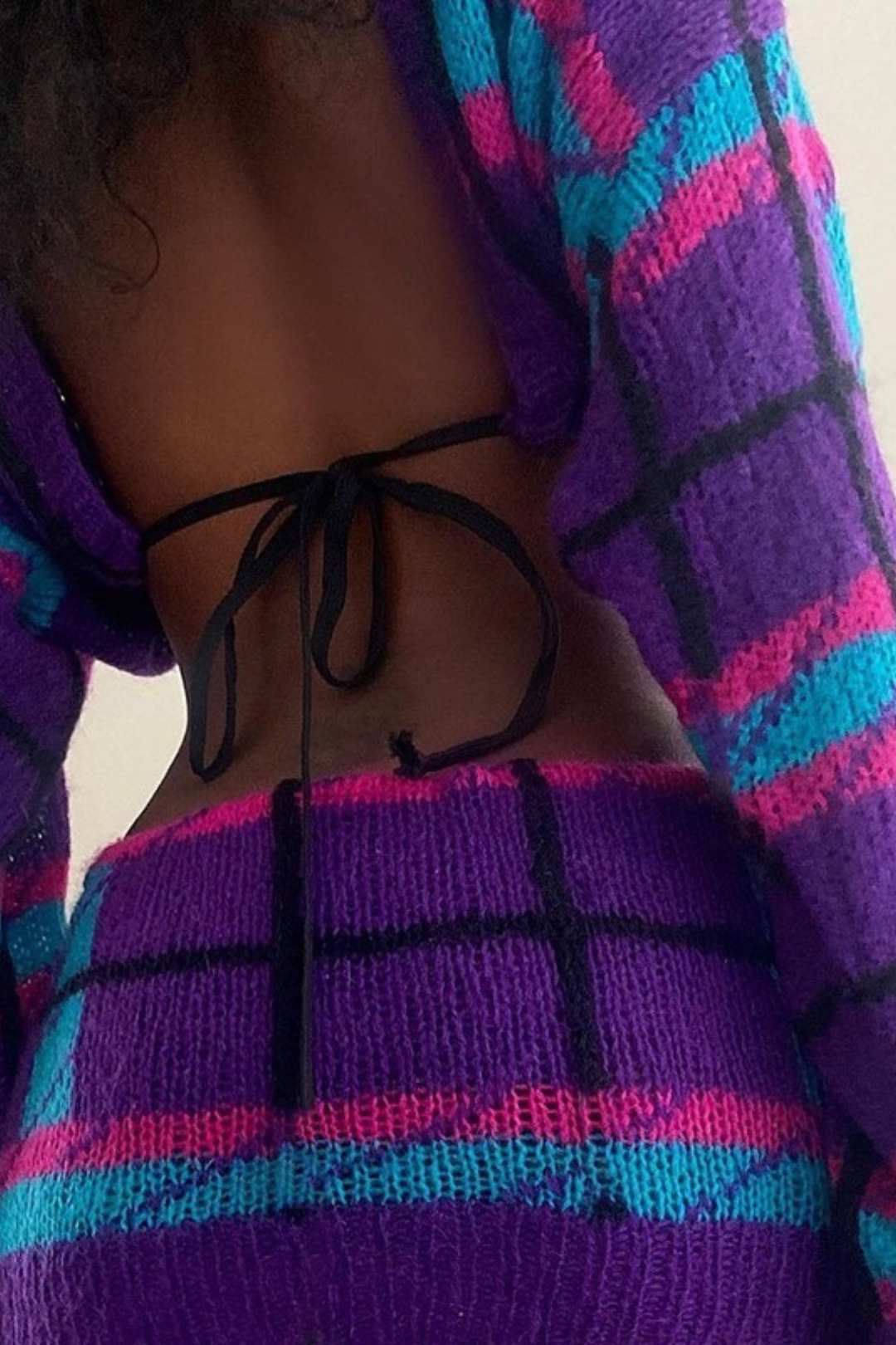 Long-sleeved Top Slim Skirt Su