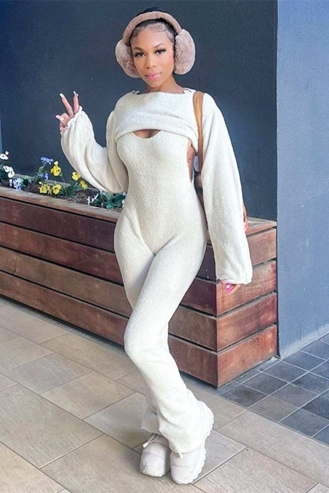 Short Top Jumpsuit Casual Suit