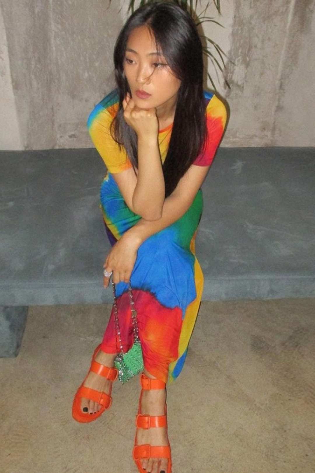 Sexy, Interesting, Elegant, Street Trendy Round Neck Long Dress For Women