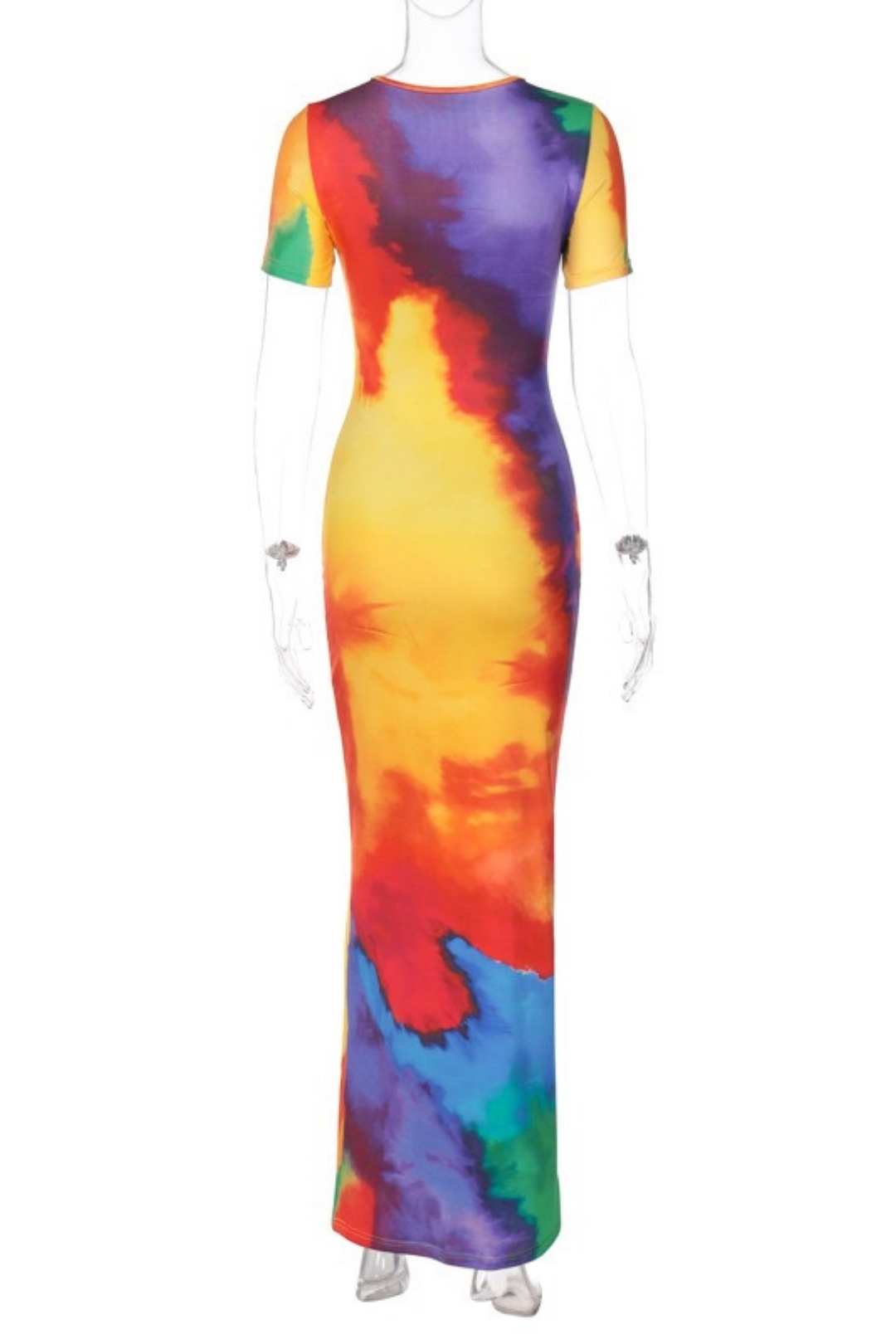 Sexy, Interesting, Elegant, Street Trendy Round Neck Long Dress For Women