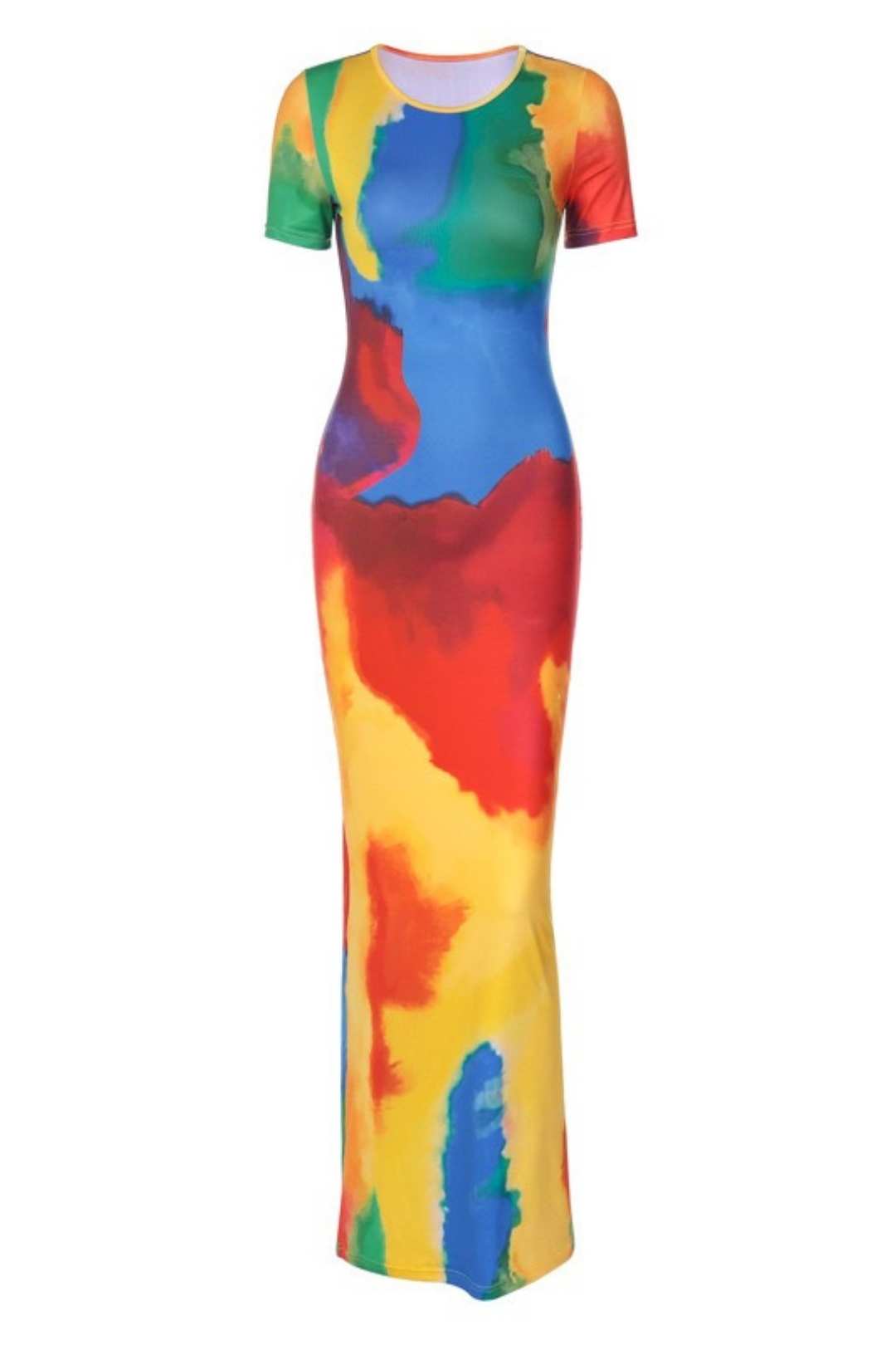 Sexy, Interesting, Elegant, Street Trendy Round Neck Long Dress For Women