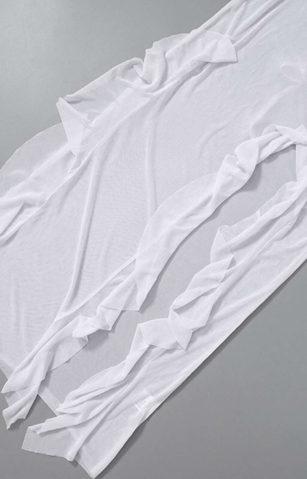 Backless Mesh Micro-transparent Strap Suspender Dress