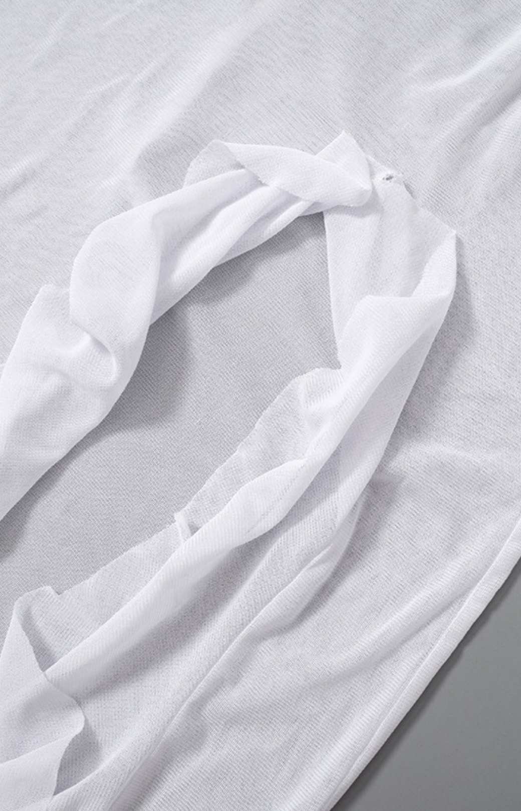 Backless Mesh Micro-transparent Strap Suspender Dress