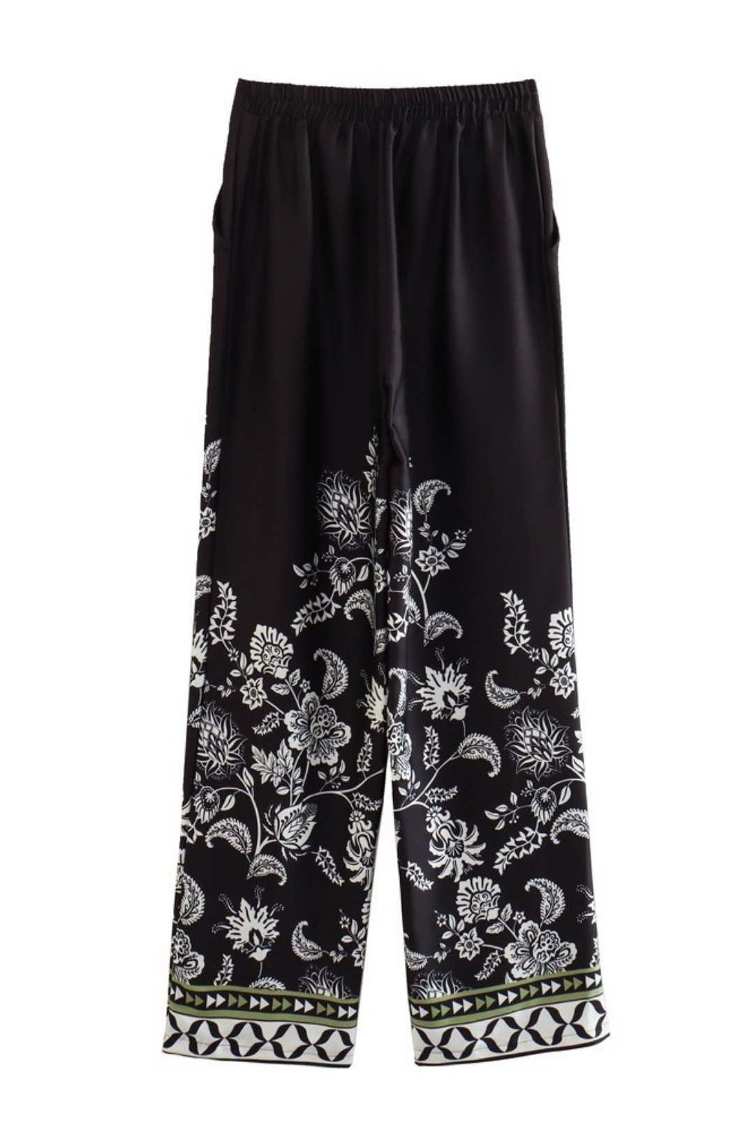 Printed Straight Trousers Suit