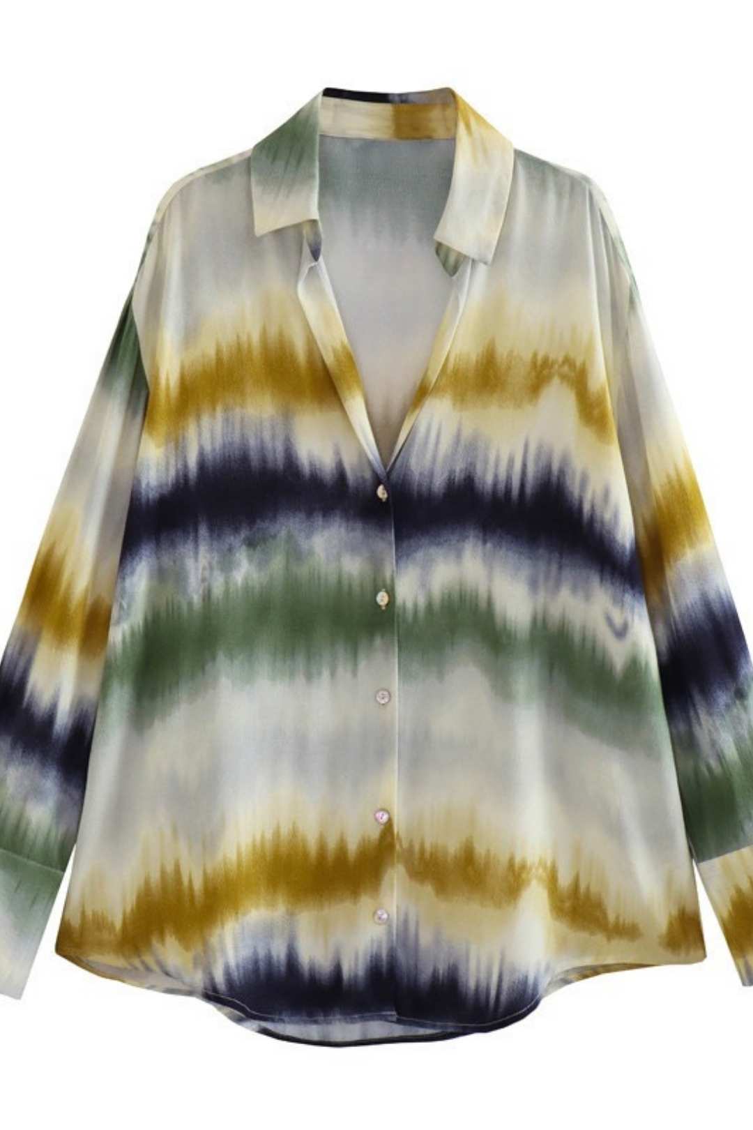 American And European Tie-dye Shirt Shirt