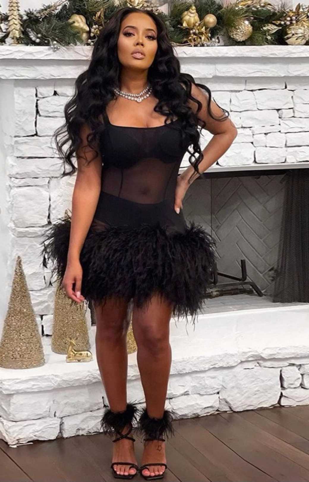 Spring Strapless Backless Slim Hip Skirt